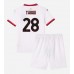 Maillot de foot AC Milan Malick Thiaw #28 Extérieur vêtements enfant 2024-25 Manches Courtes (+ pantalon court)